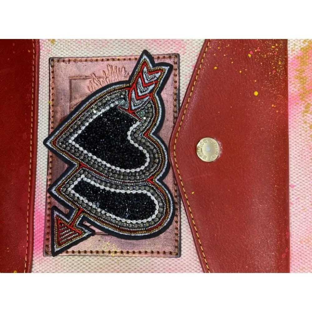 DOONEY & BOURKE Shoulder Bag Customized Pink Red - Image 9