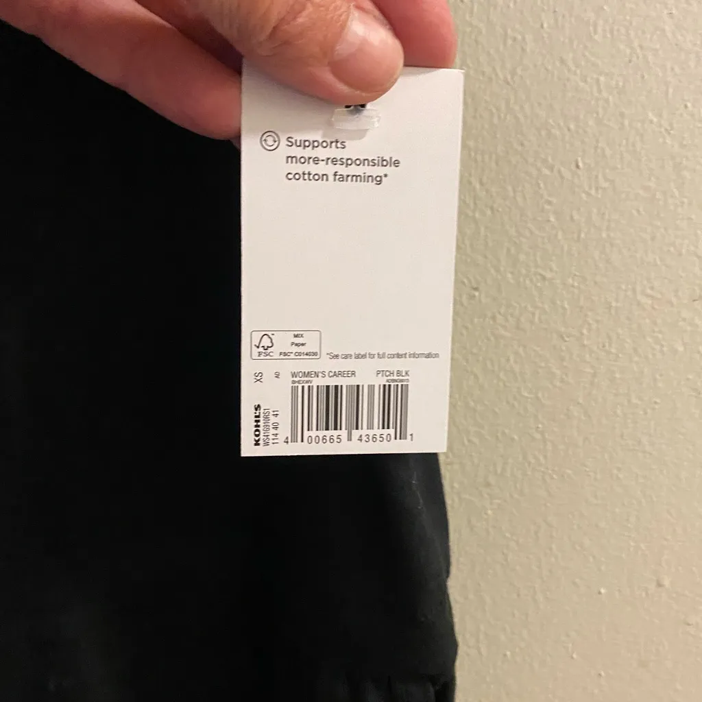 Sonoma Womens Black Tank Jumpsuit XS New NWT Bust 36” Inseam 32” Flare Leg - Image 4