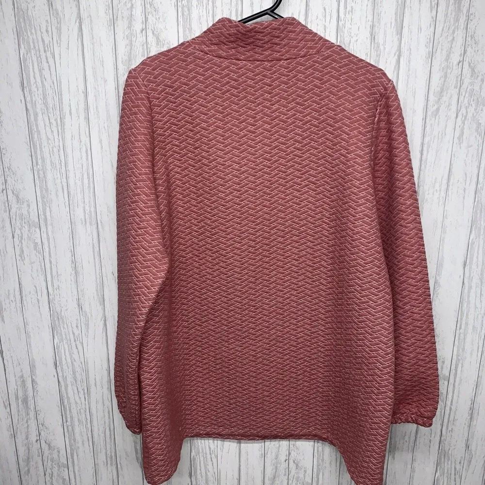 Womens Size M Soft Surroundings Quilted Pullover Sweatshirt EUC - Image 5