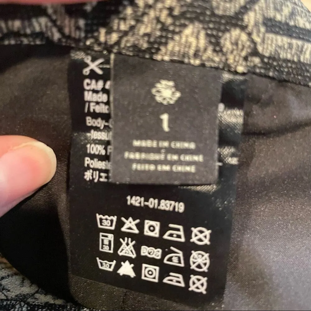 Maison Scotch Casual Black & Tan Printed Pull On Pants Womens 26 Boho Hippie - Image 10