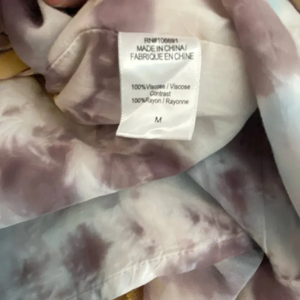 Young Fabulous & Broke Elie Trapeze Orange Blue White Maxi‎ Dress Size Medium - Image 13