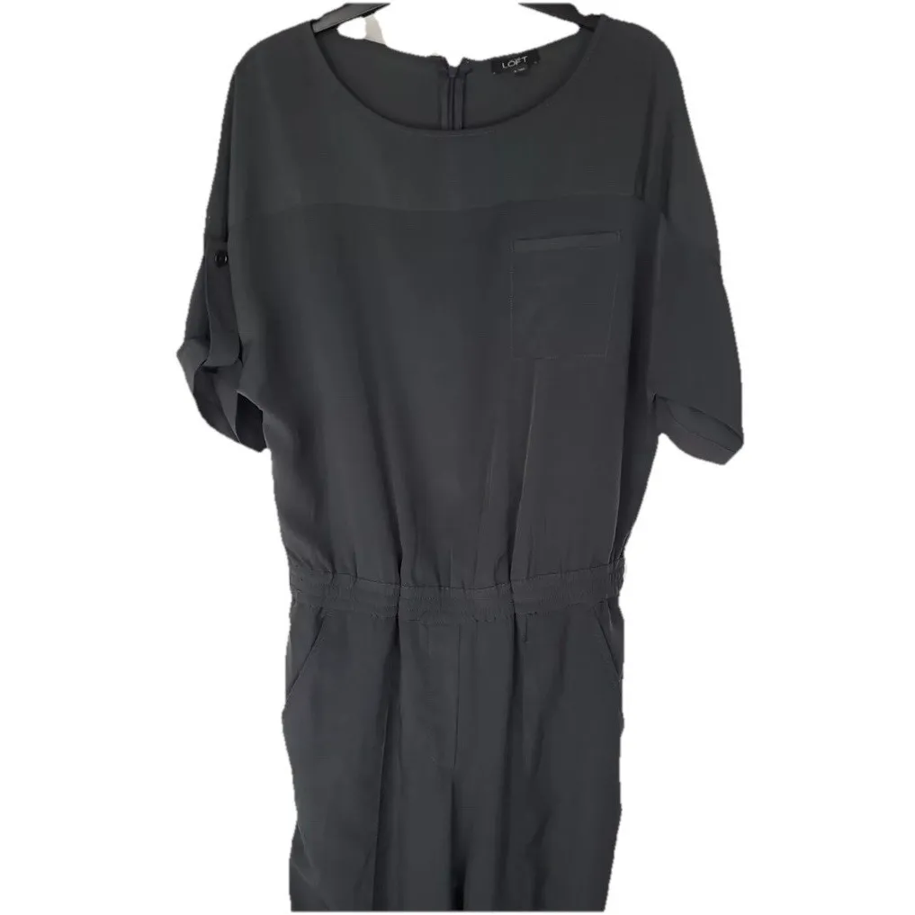 Ann Taylor Loft Jumpsuit Women's‎ Size 4 Romper Gray - Image 2