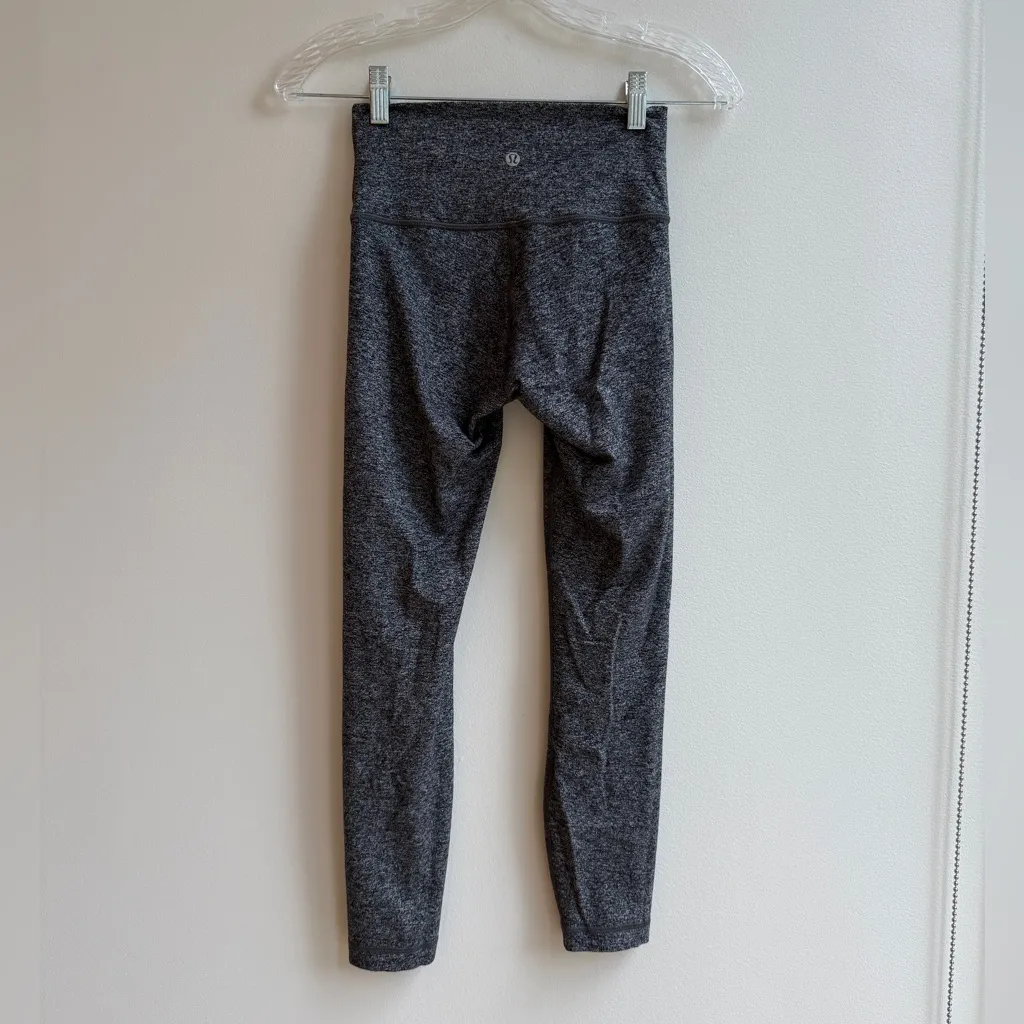 Lululemon Wunder Train High-Rise Tight 25" Leggings Heathered Grey Luon Size 4 - Image 3