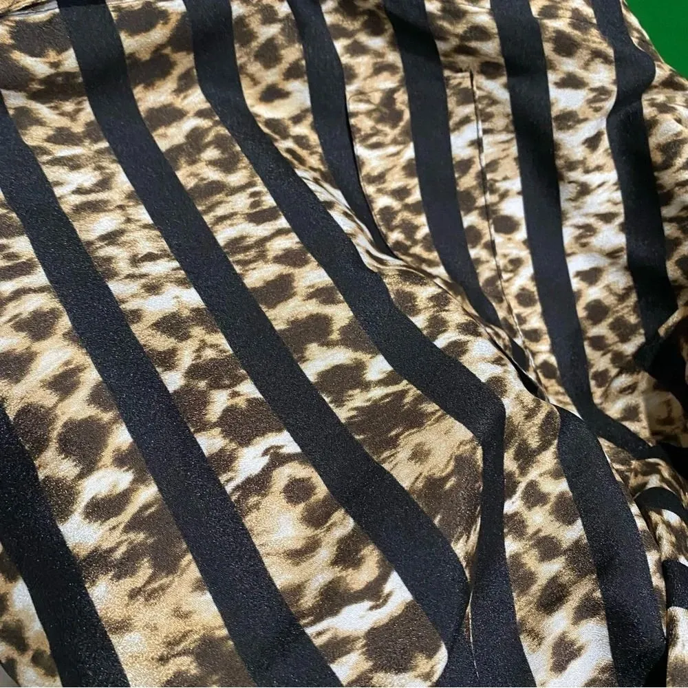 Calvin Klein Mixed Print Button Down Long Sleeve Top Size 3x - Image 4