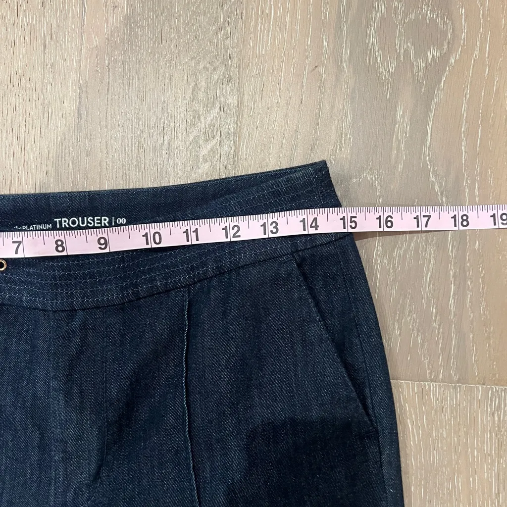 Chico’s denim jeans wide leg buckle belted - Image 9