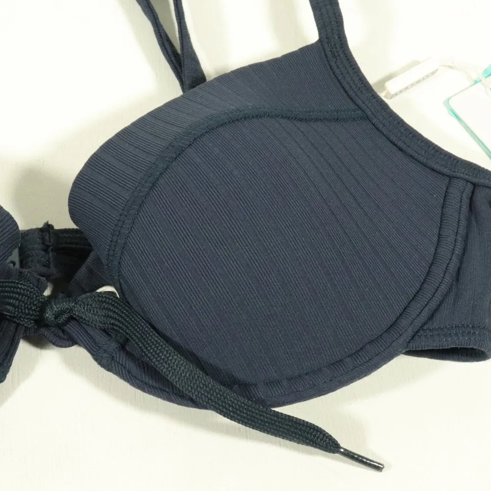 NWT Seafolly Inka Rib Sweetheart Bustier in Indigo - Image 3
