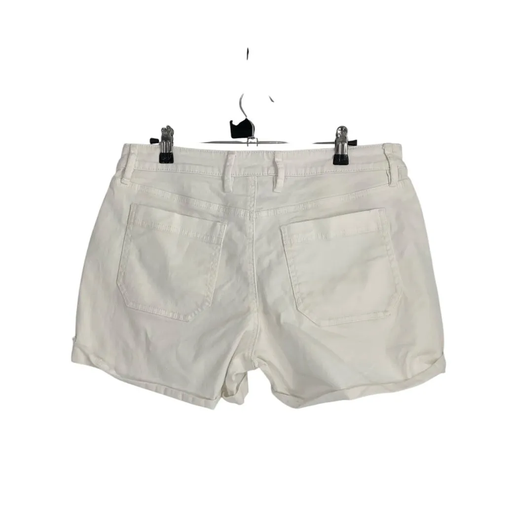 Tommy Bahama White Denim Shorts Womens Size 8 Cotton mix Casual Summer Classic - Image 2