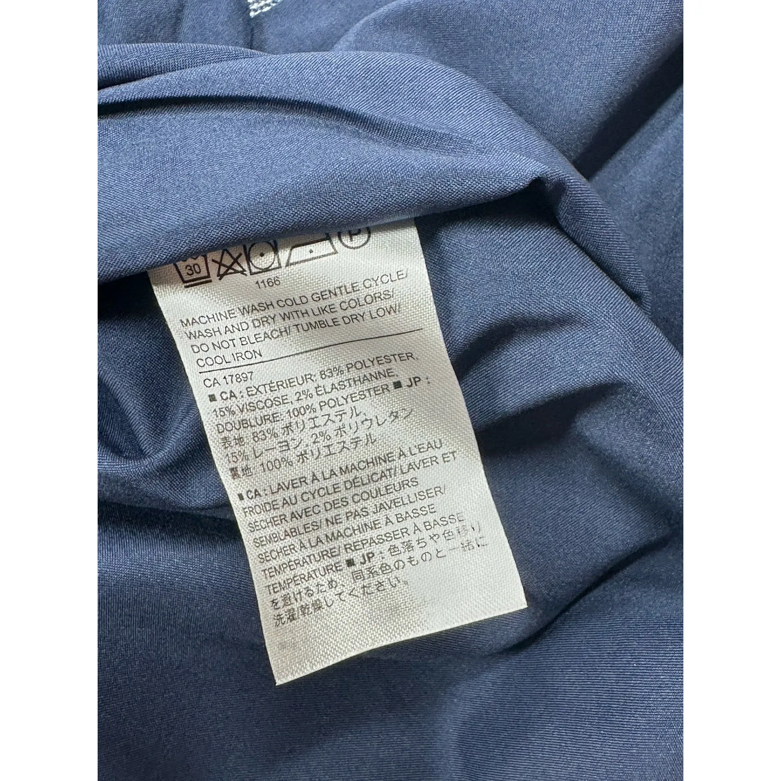 Women's Sz: 4 Banana Republic Navy Glen Check Sheath Academia Office Prep (b50) - Image 4