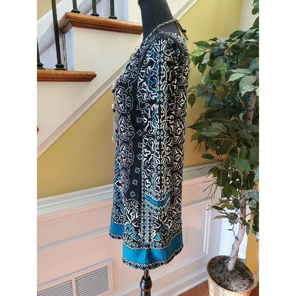 WHITE HOUSE BLACK MARKET Womens Tunic Dress Size M - Image 5