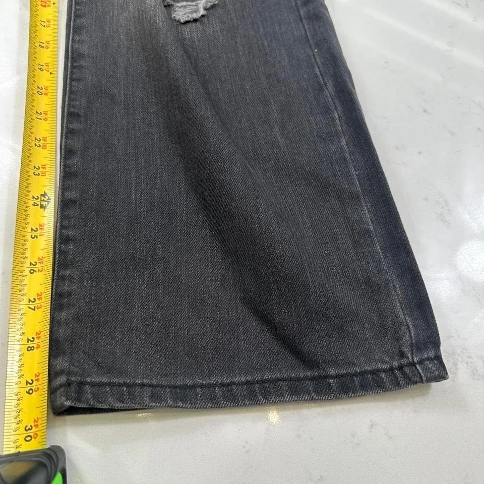 NWT Forever 21 90s Jeans Womens 27 Black Pinch Waist Loose Fit Relaxed Leg Denim - Image 6