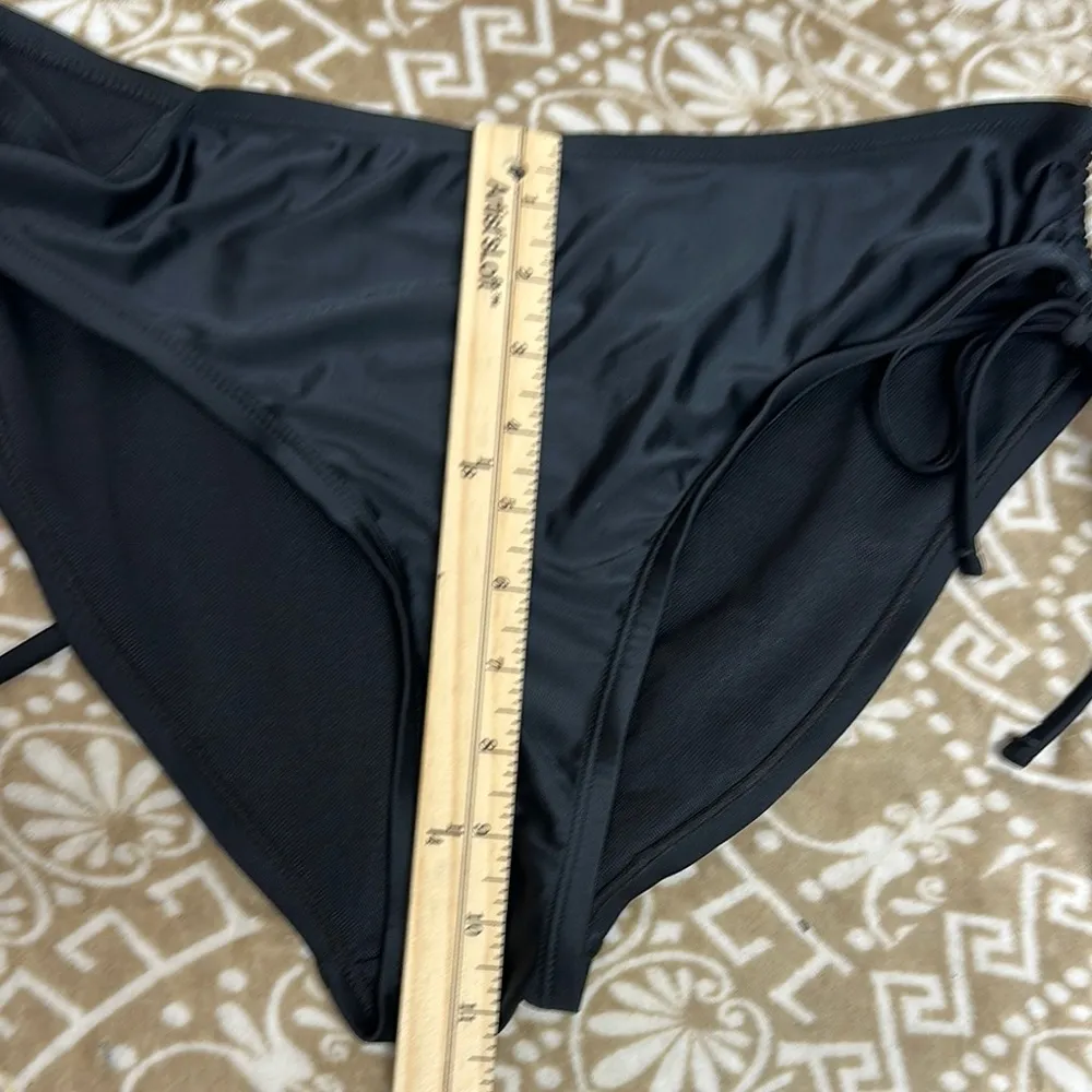 Time and Tru Black Bikini with Adjustable Side Ties Size L - Image 8