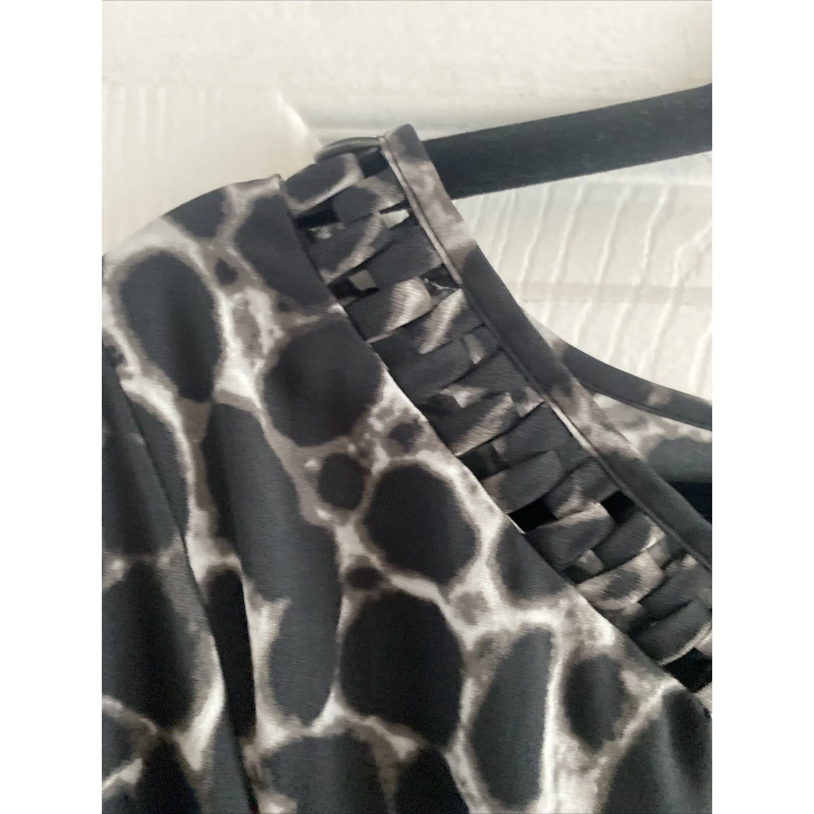 5/48 Women's Medium Black Tie Waist Dress Corpcore Travel Brunch - Image 3