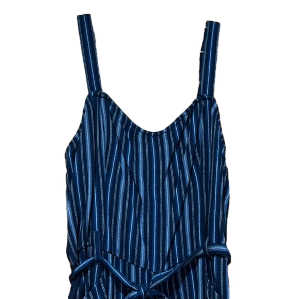Hollister Striped Jumpsuit Blue Size Medium - Image 3