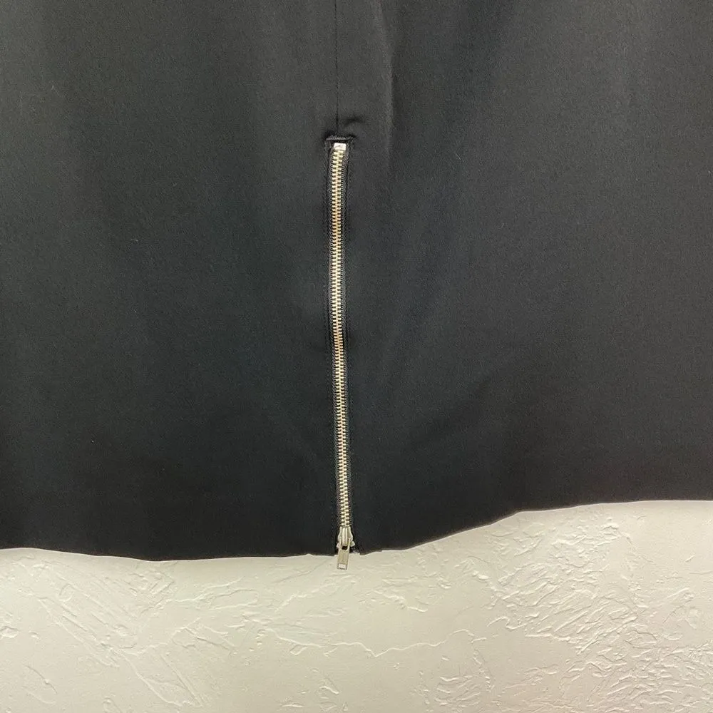 Isaac Mizrahi  For Target Black Double Zip Pencil Skirt 10 - Image 4