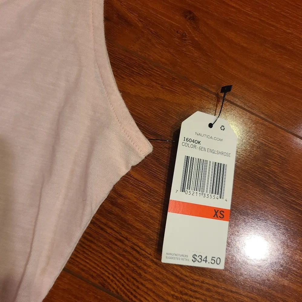 Nautica Light Pink Tank Top Size Small - Image 5