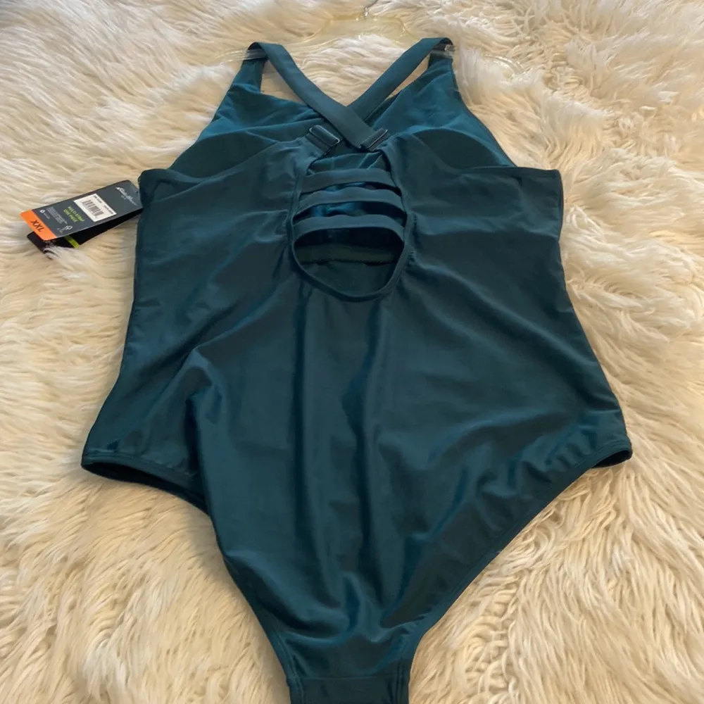 Eddie Bauer One Piece Swim size XXL brand new color teal /green with UV protecti - Image 6