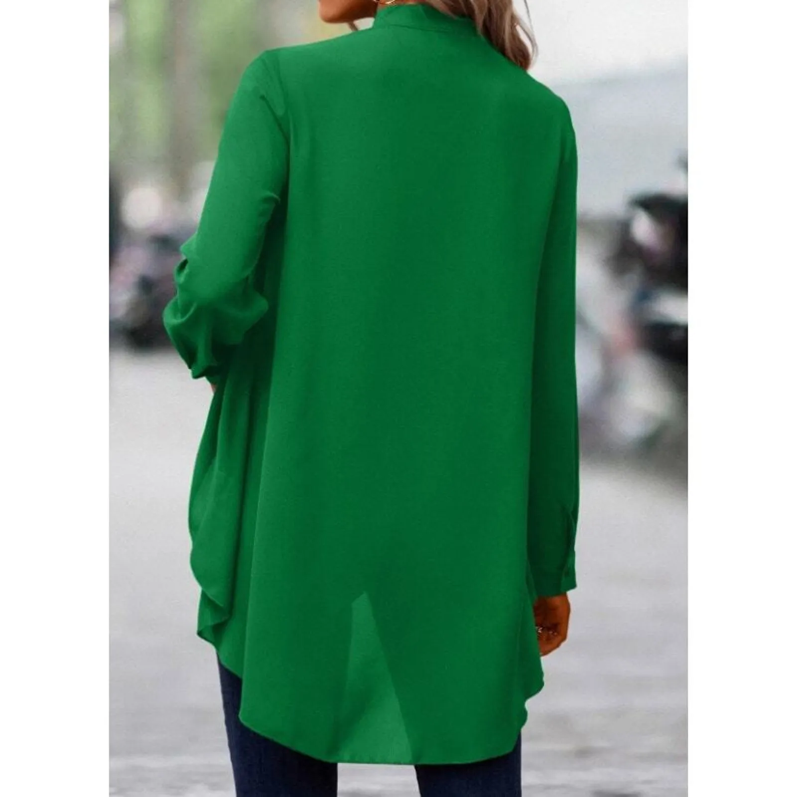 Designer Style Women's Blouse Size 4XL Shirt Relaxed‎ Fit Office Siren Career - Image 4