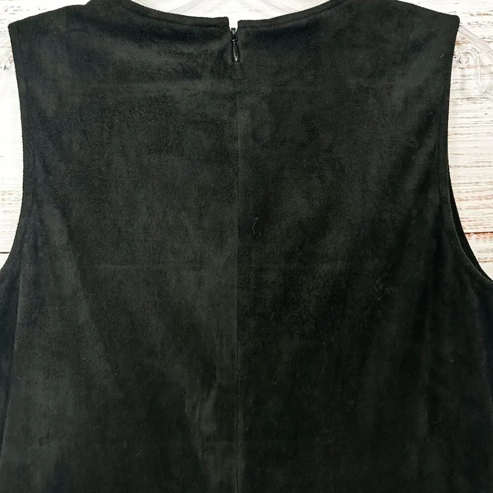 BB Dakota Brayton Black Faux Suede Silver Studded Dress, EUC, Small, MSRP $98 - Image 8