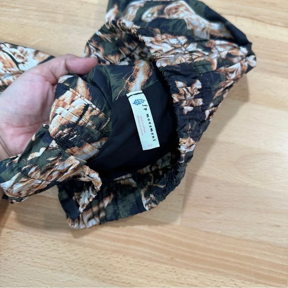 Free People The Way Home Printed Shorts Black Combo Bohemian Size Small - Image 5