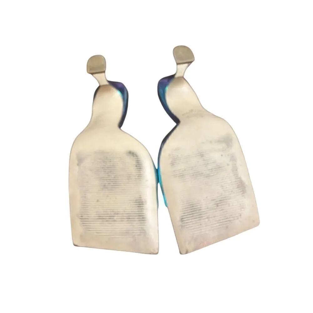 Wittner Luiza Luster Holographic Leather Flared Sandal Green Size 9.5 - Image 8