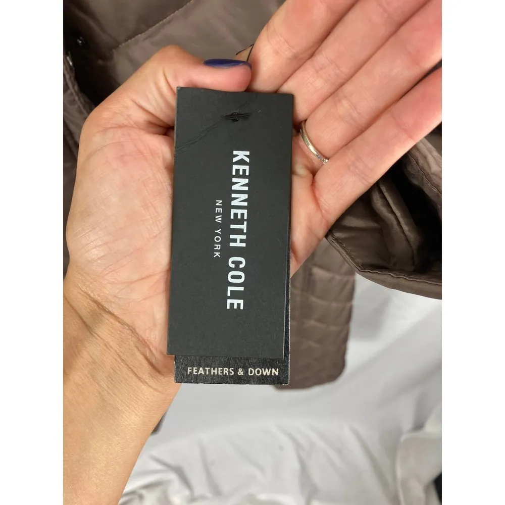 NWT Kenneth Cole Faux Fur Trimmed Puffer Jacket - Image 4