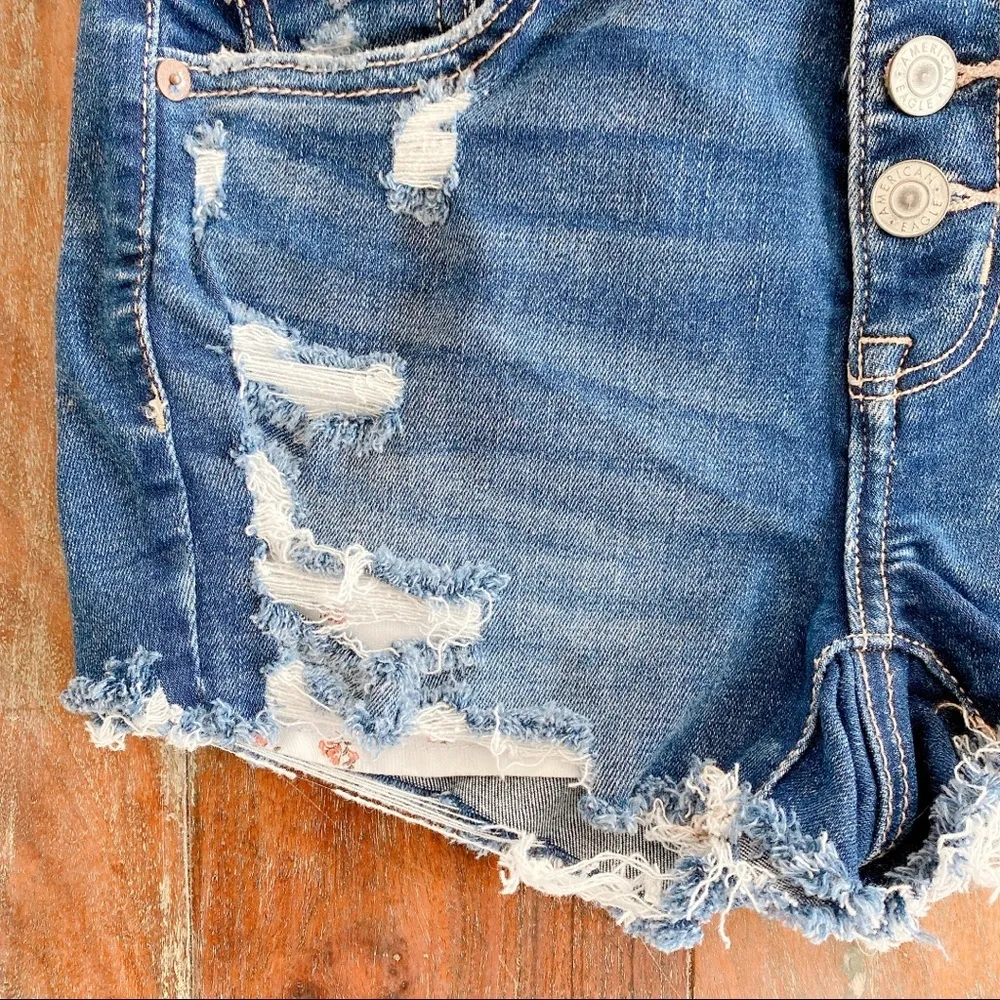 American Eagle Hi-Rise Shortie Next Level Stretch Size 0 - Image 2