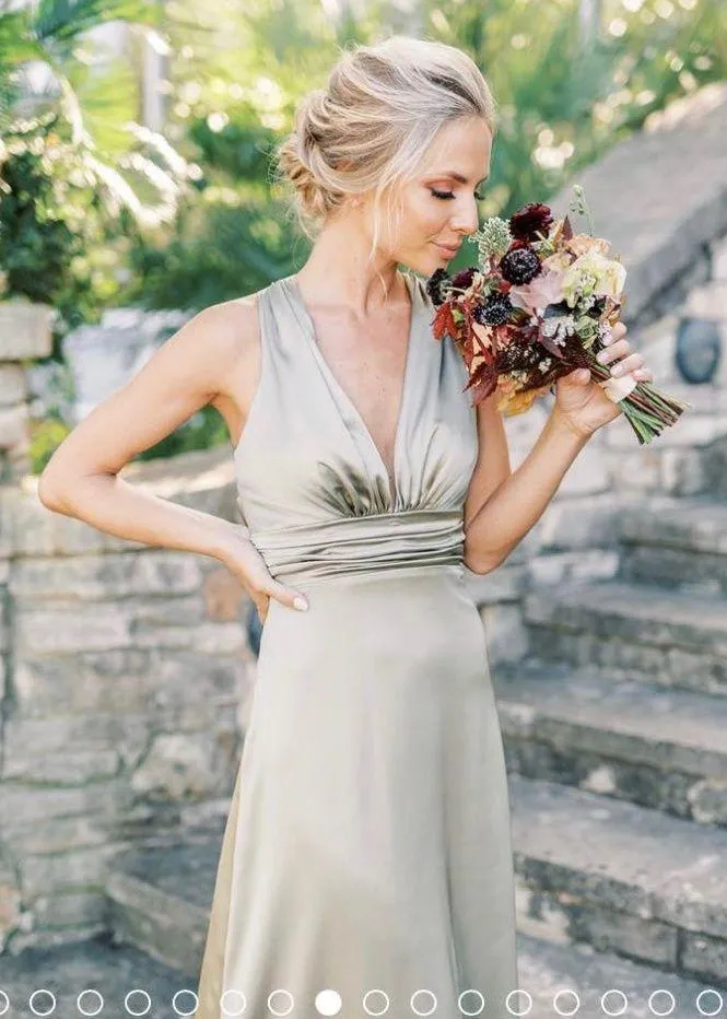 Revelry Rose Quartz bridesmaid dress, size 4 - Image 3