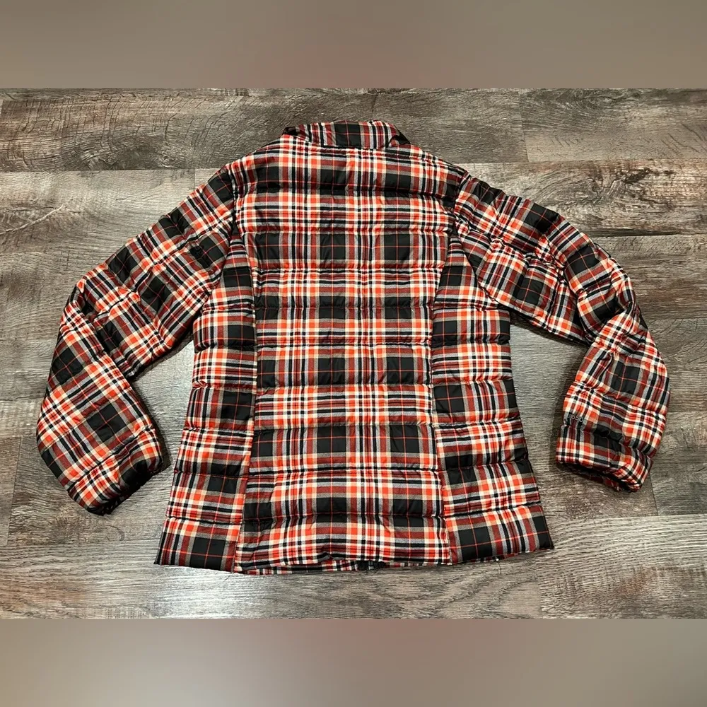 Eddie Bauer  Down Puffer Plaid Winter Coat EB650 Size Medium - Image 7