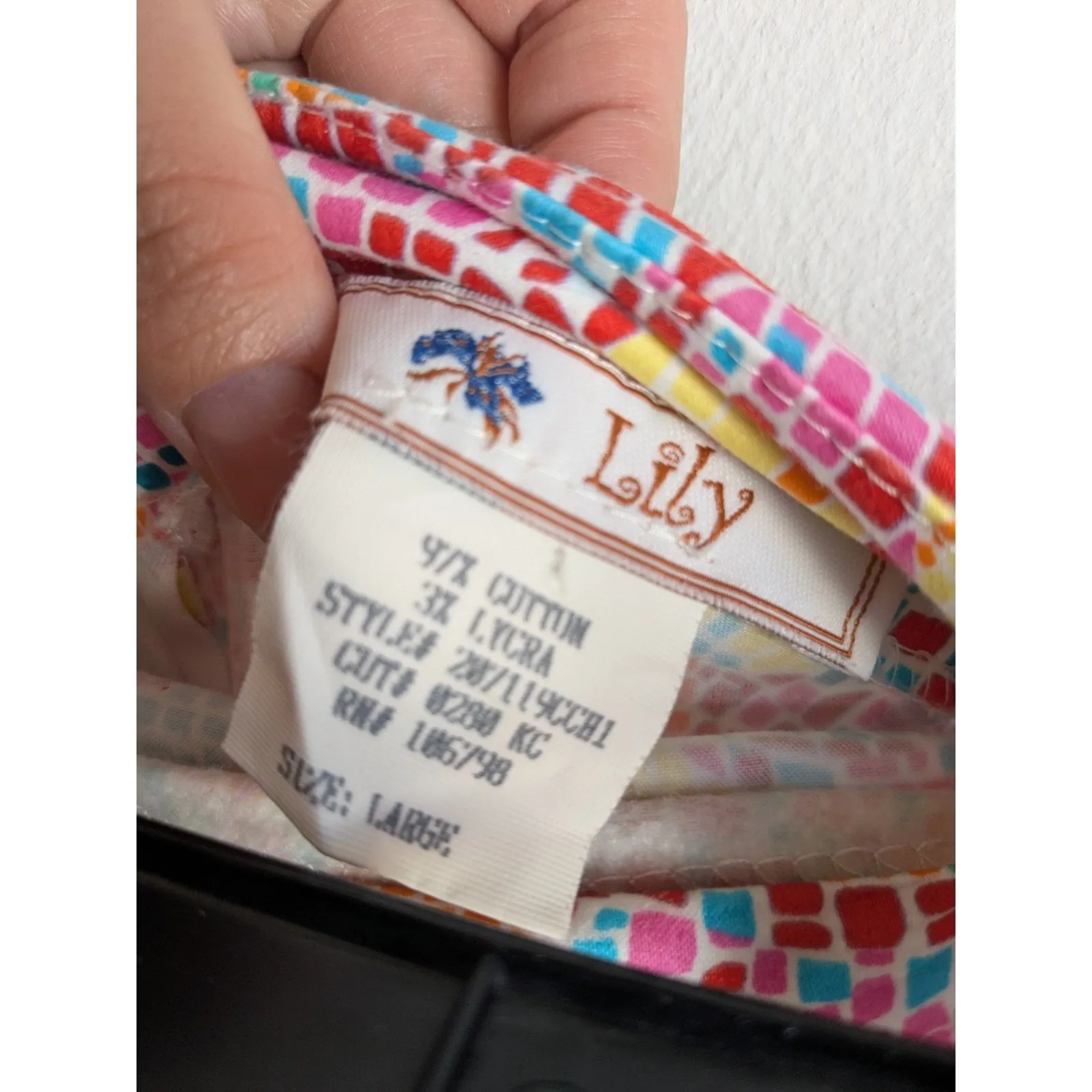 Women's Pencil Skirt Lily Vintage USA Stretch Pink Below the Knee Sz Large EUC - Image 5