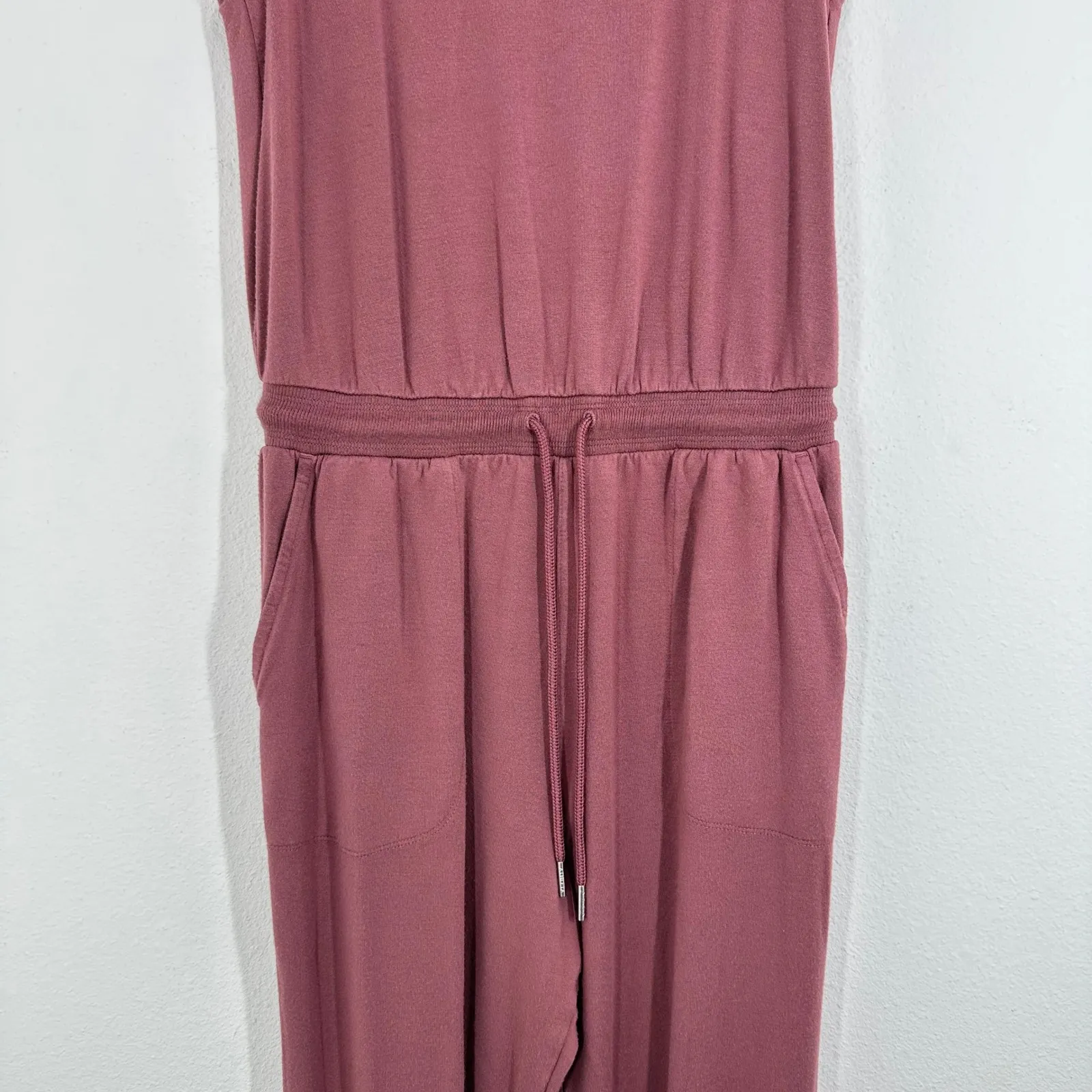 Athleta Balance‎ Jumpsuit Womens Medium Sleeveless Modal Blend Casual Loungewear - Image 12