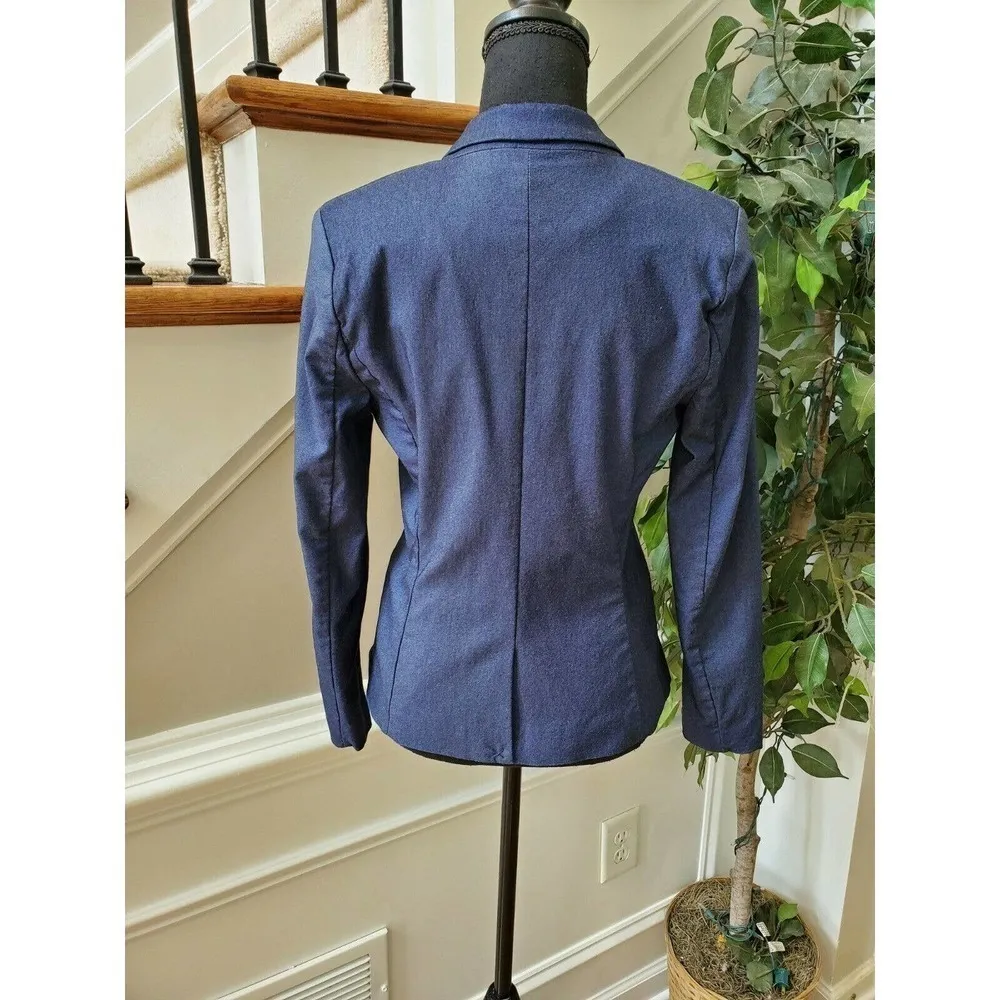 XOXO Blazer Blue Size Small Collared Suit Jacket - Image 7
