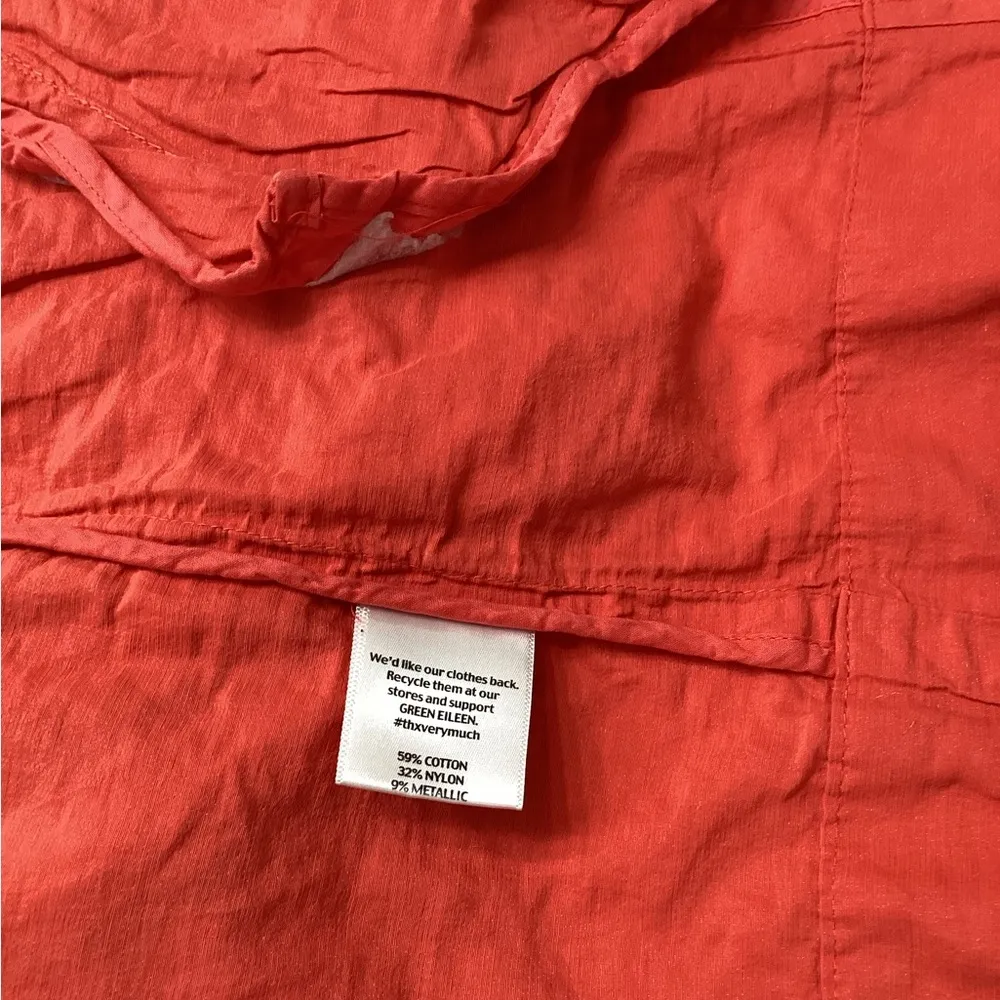 Eileen Fisher Hooded Asymmetrical Rumpled Jacket - Image 5