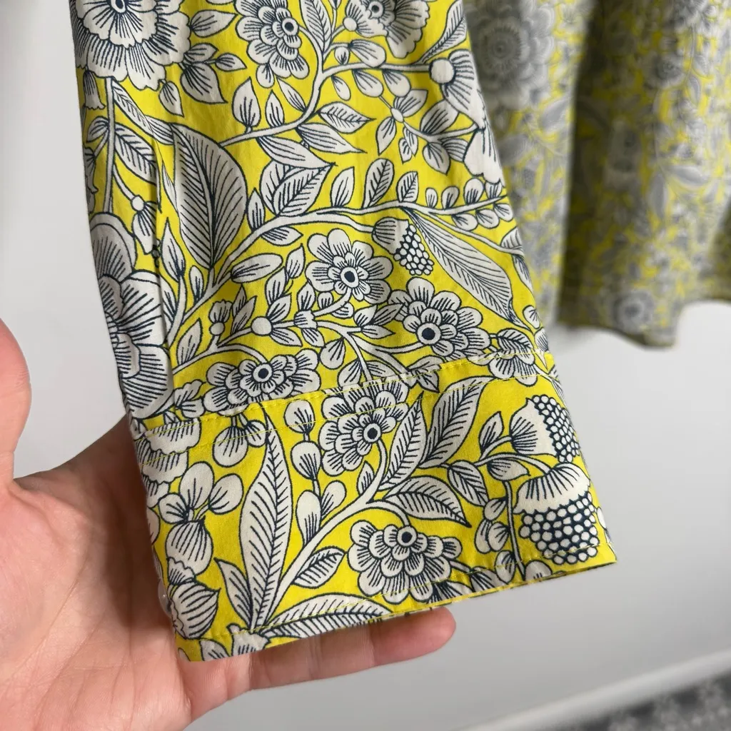 NWOT Talbots Modern Classic Shirt Herbaceous Vines 3X Floral Hi Low Hem Casual - Image 7