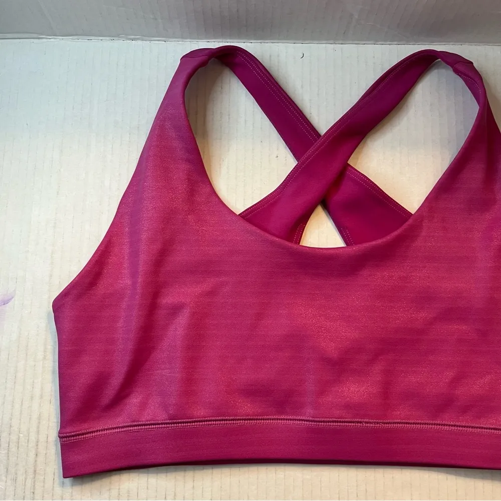 IVL Collective Sports Bra Festival Fuchsia Pink Keyhole Bra Sz 12 (L) NWT Barbie - Image 4