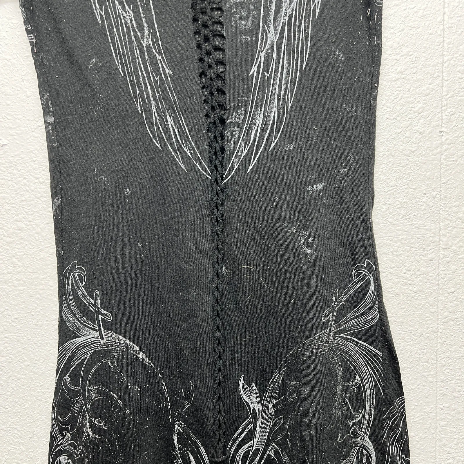 La Culture Rhinestone Baddie Punk XS Goth Y2K Dark Fairy Grunge Rock Concert Black - Image 8