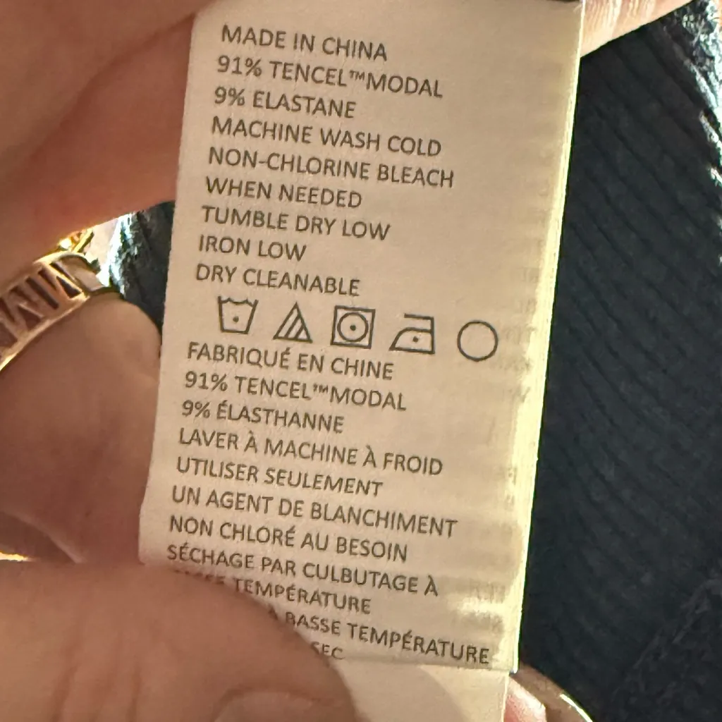 prAna FOUNDATION RIB T-SHIRT in Grey Blue Heather NWOT - Image 4