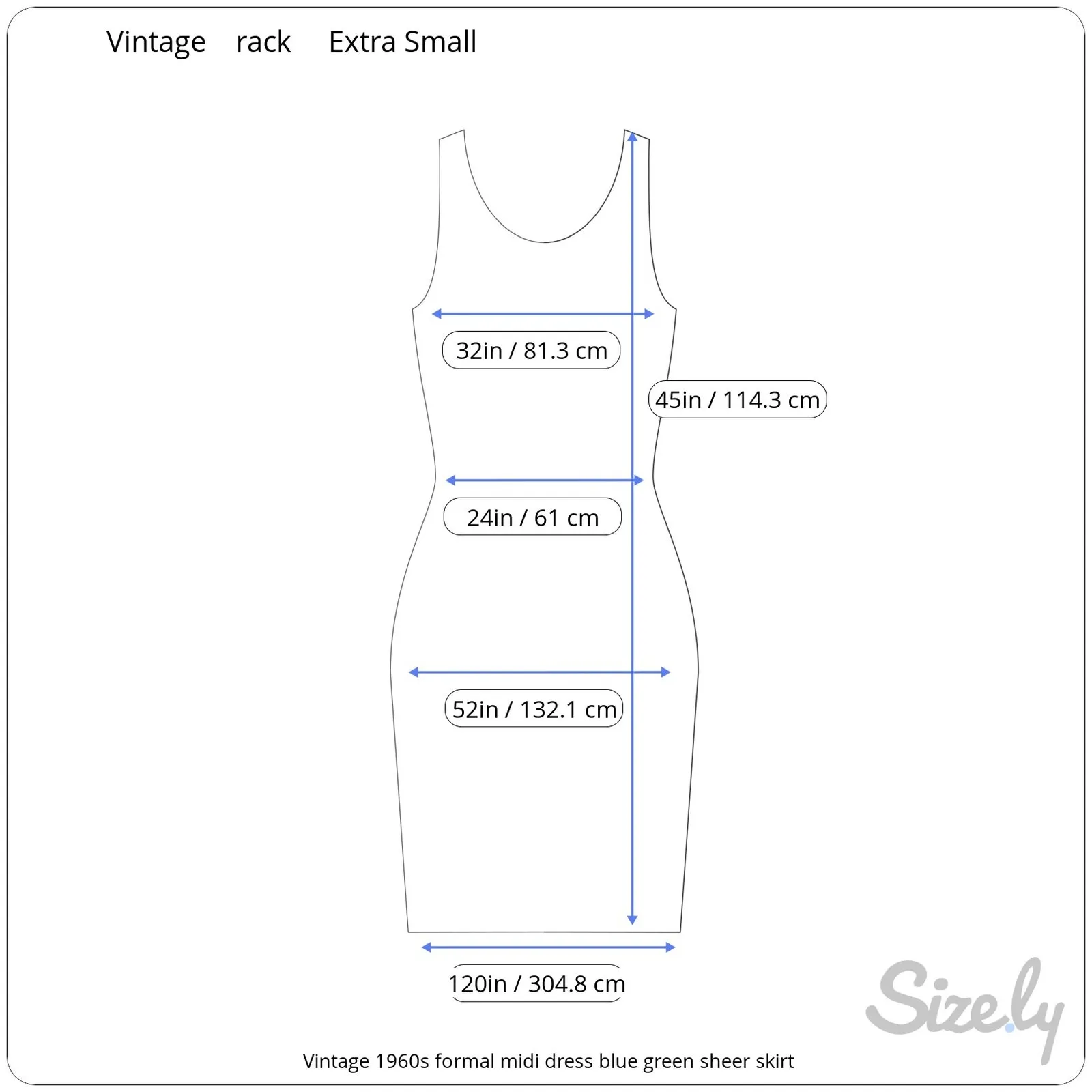 Dress formal midi dress blue green sheer skirt balletcore Size XL - Image 2