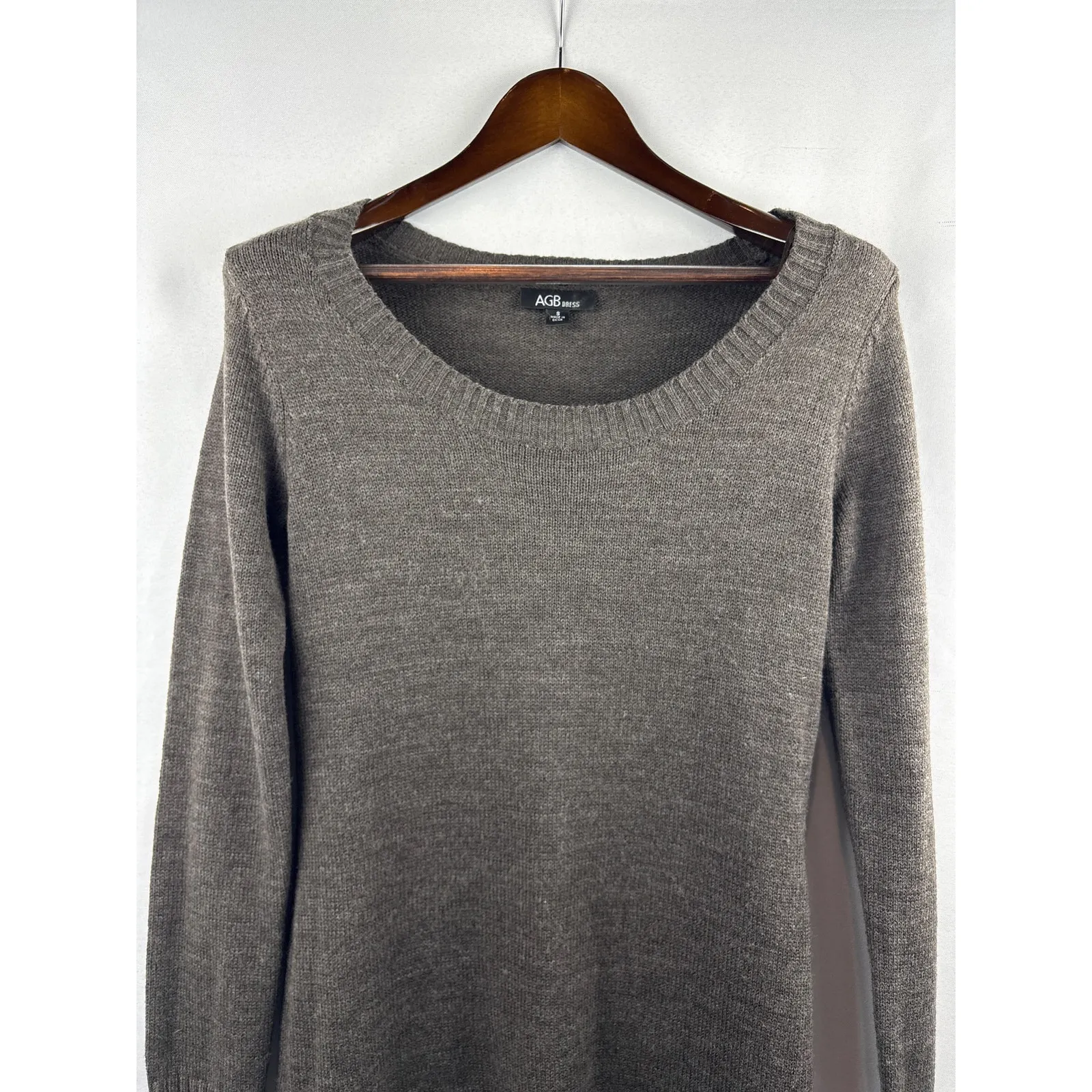 Women’s AGB Dress Small Dark Brown Sweater Dress - Image 2