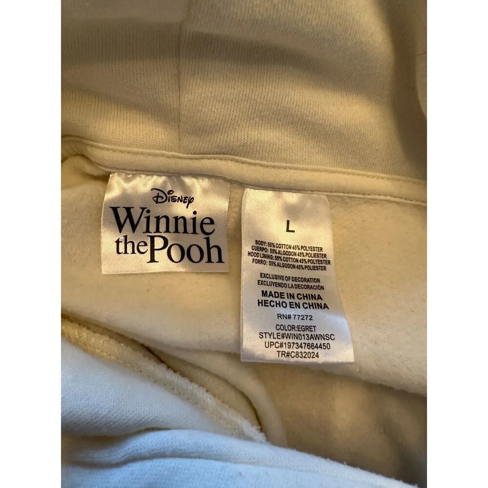 Disney Winnie the Pooh "Christopher Robin Gives Pooh a Party" Hoodie Size Large - Image 5