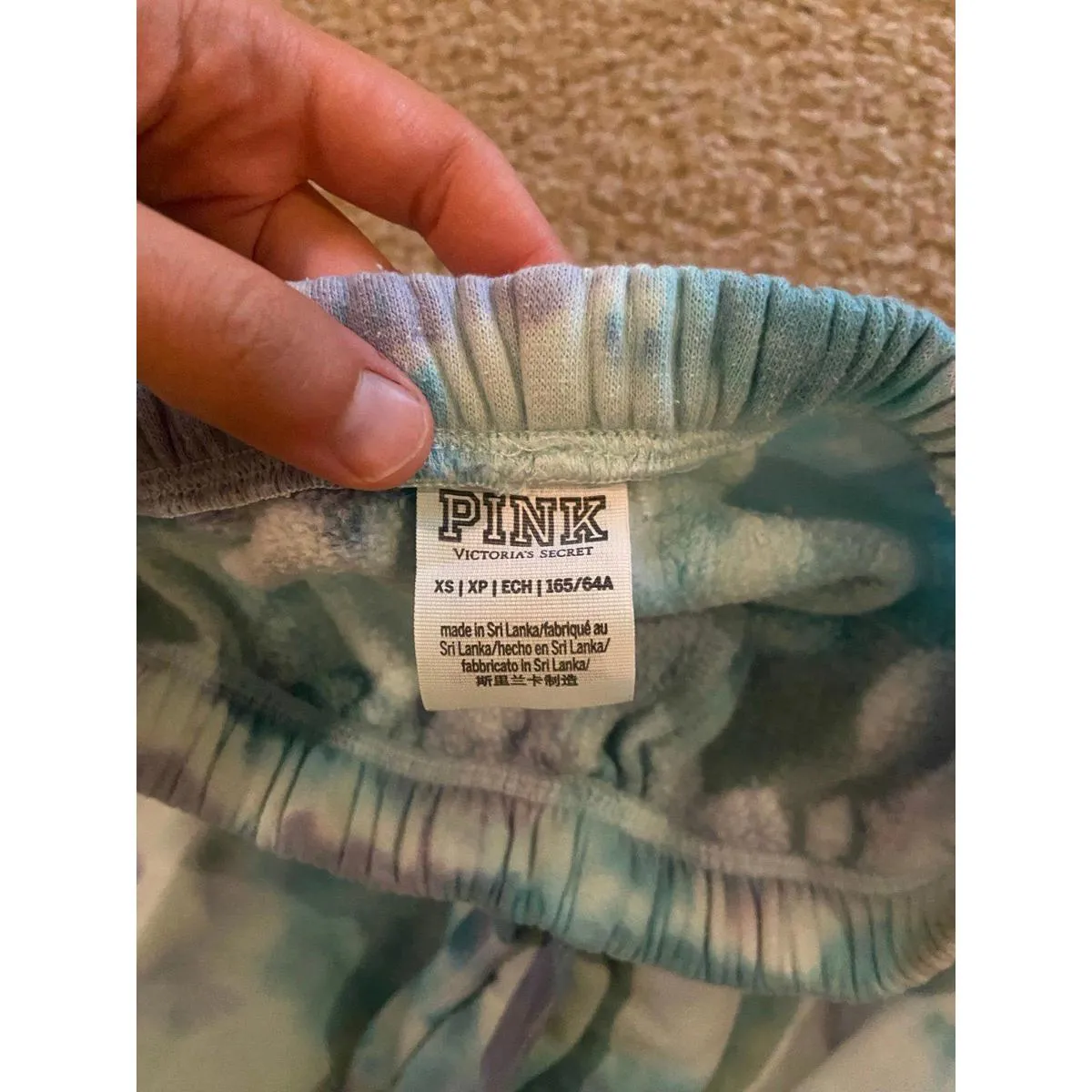 Pink vs pants xs computer sweat pants Blue - Image 3