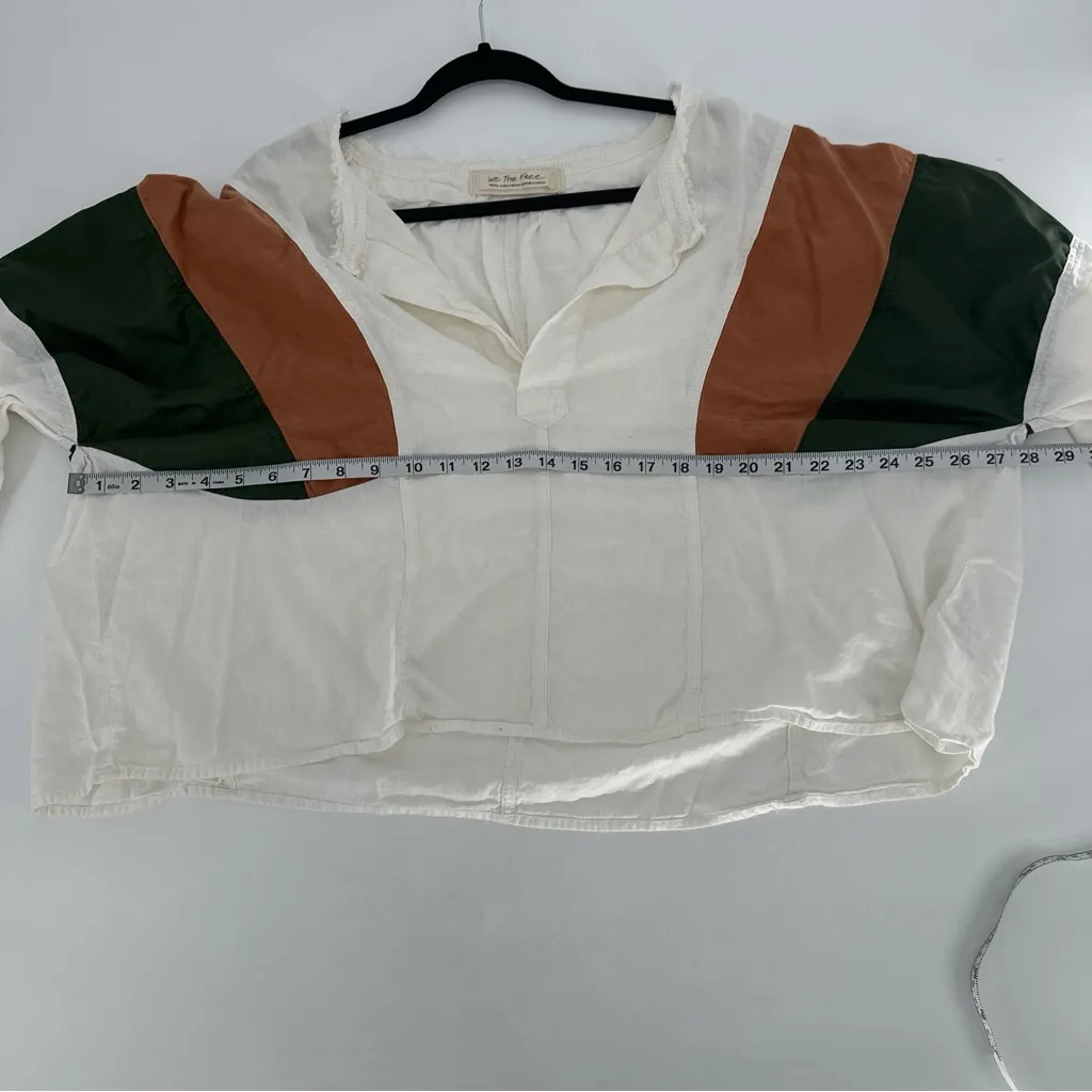 Free People Beating Hearts Top Sz Small‎ boho lagenlook festival color block - Image 7