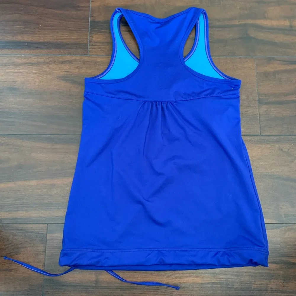 Athleta Blue Tie Bottom Tinker Tank Top - Image 2