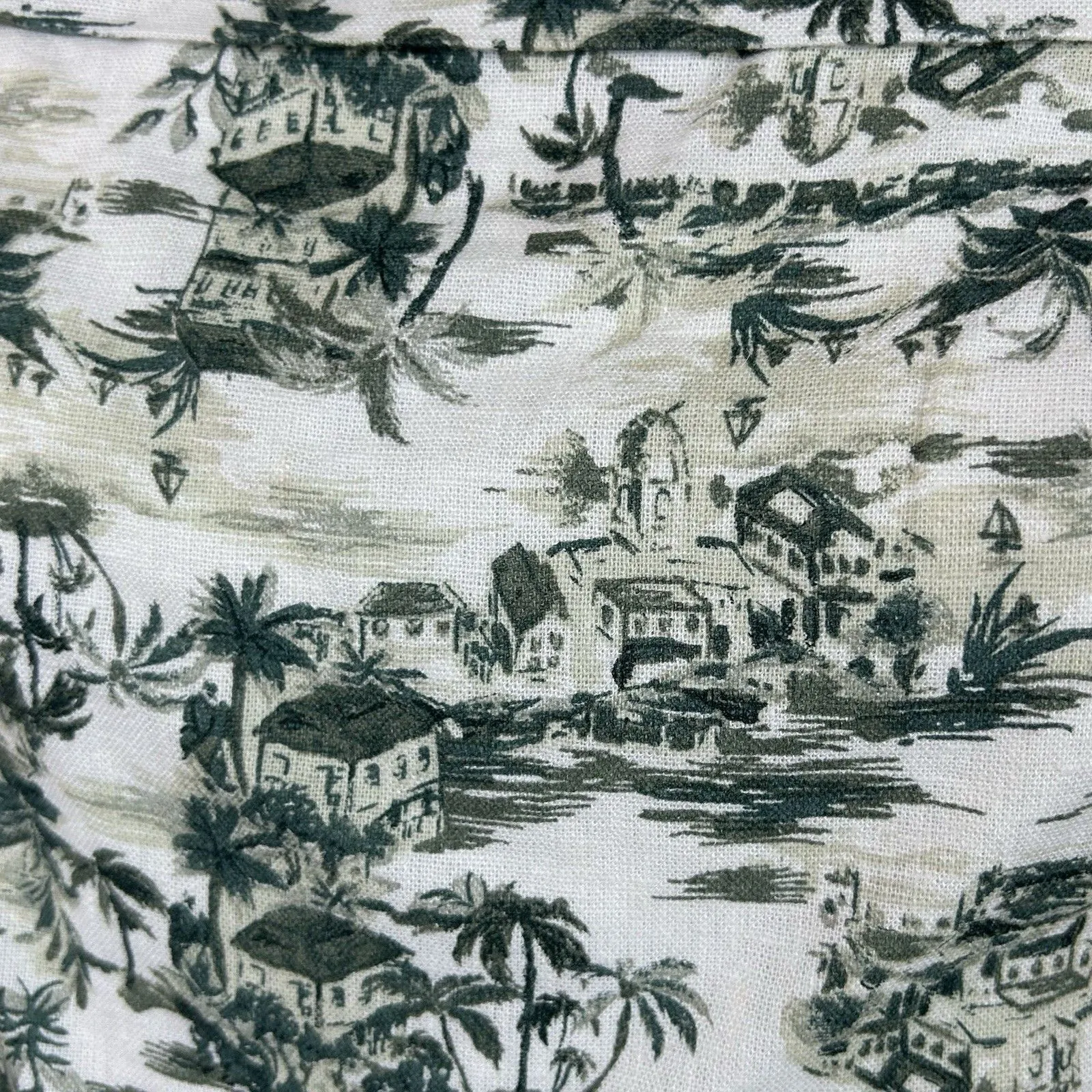 Abercrombie & Fitch Women's Linen Cropped Top Off Shoulder White Floral Size XL - Image 5