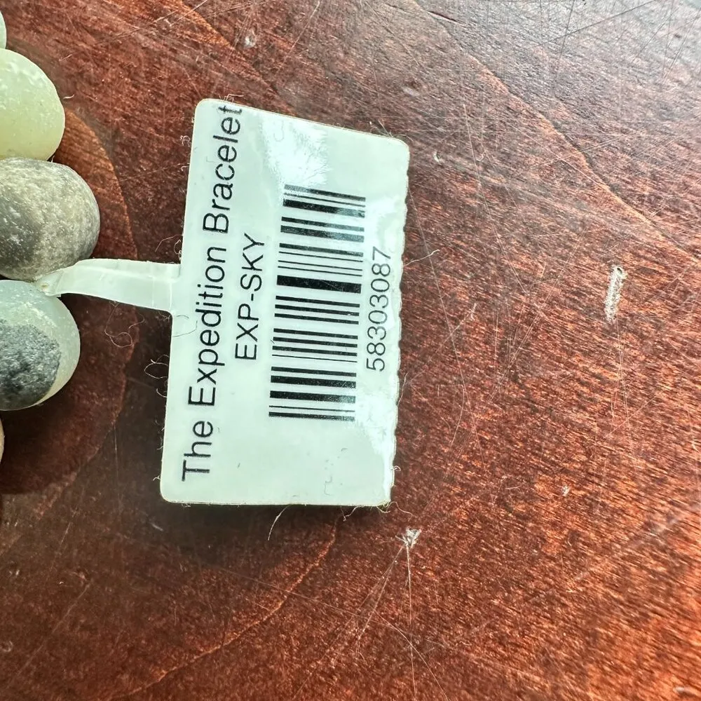 NEW FAHLO The Expedition Bracelet Sky Stone & Turquoise Beads Tracks an Elephant - Image 4