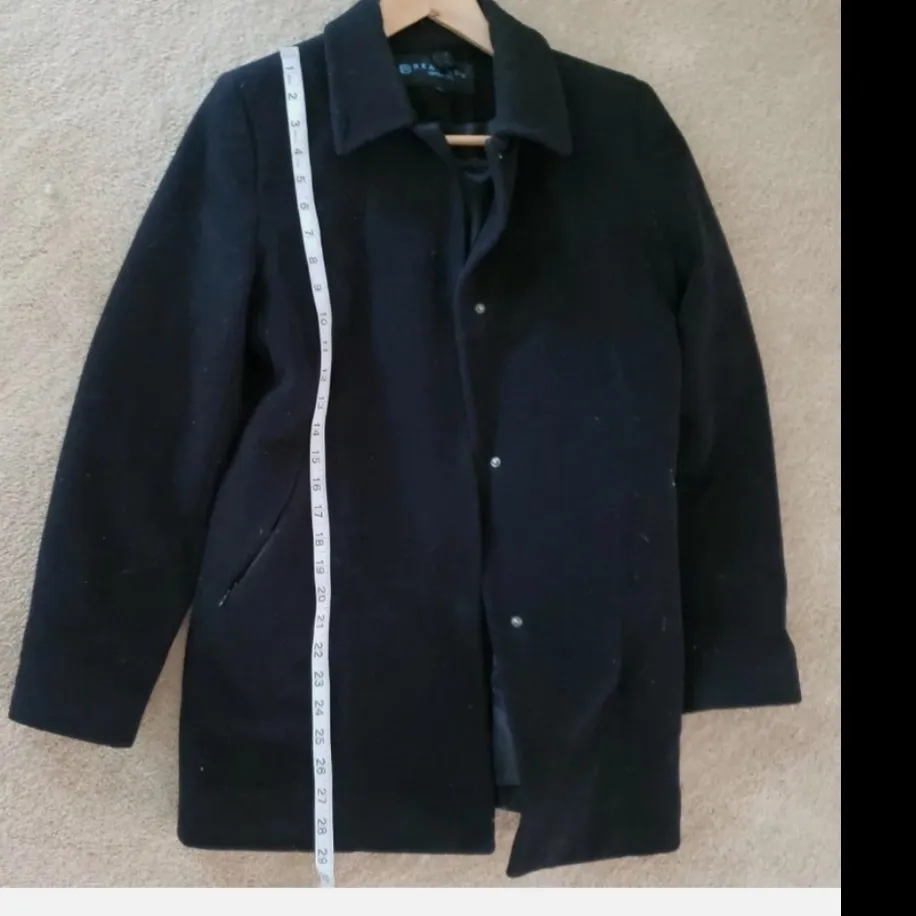 Kenneth Cole Reaction black Cashmere wool blend coat New! Size 6 - Image 2