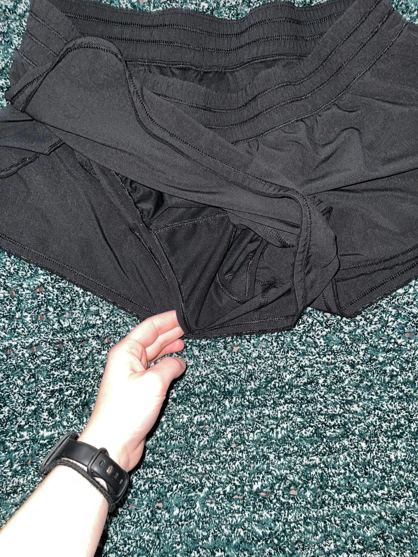 Lululemon Black Running Shorts - Image 2