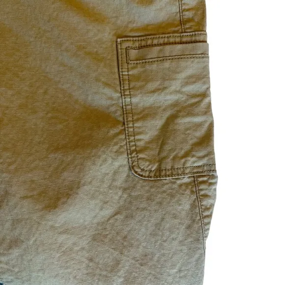 Eddie Bauer  Size 8‎ Cropped Cargo Pants Khaki Ripstop Cotton Outdoor - Image 5