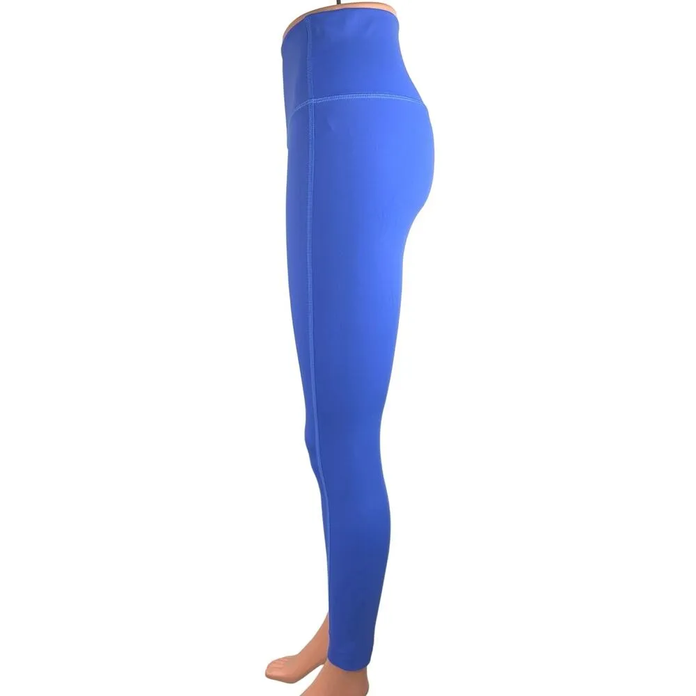Lineaaqua Blue High Waisted Wide Waistband Ankle Yoga Athletic Leggings Size S - Image 2