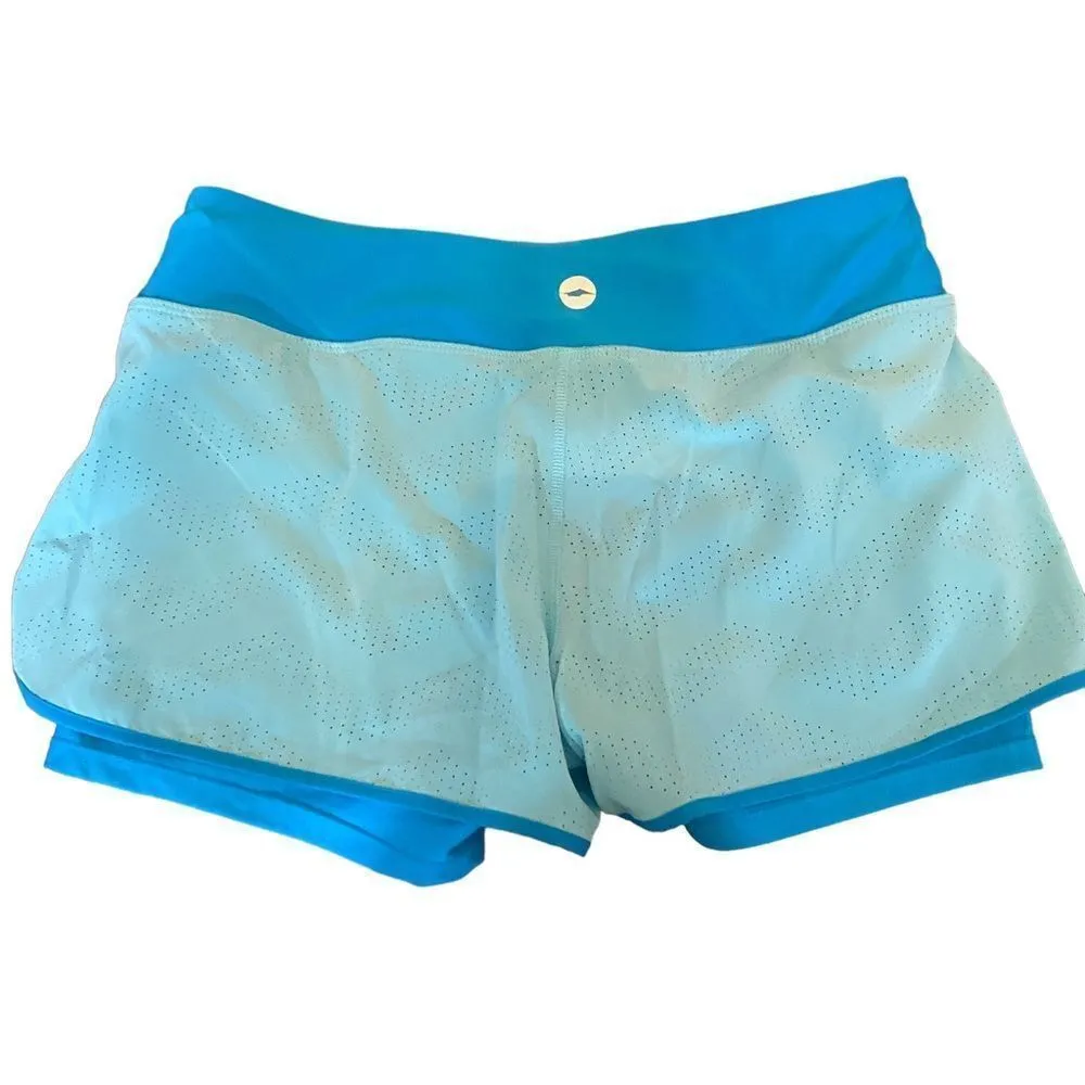 Avia blue athletic shorts built in biker shorts medium - Image 4