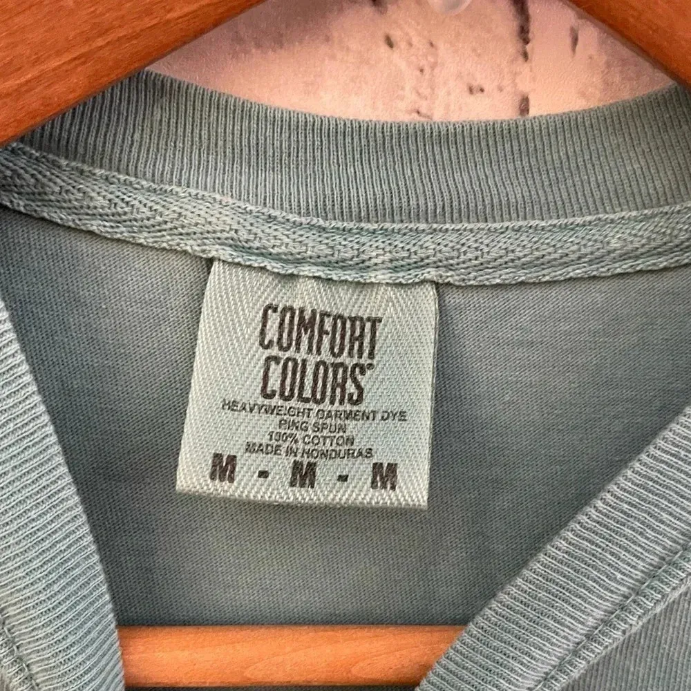 Unisex  teal “I Can’t But God Can” t-shirt Medium - Image 3